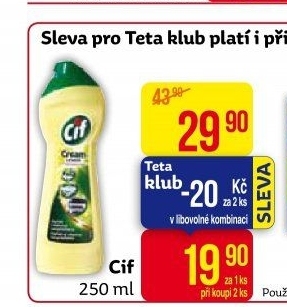 Krémový čistič Cif Cream
