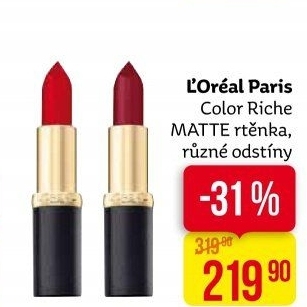 Rtěnka Color Riche L’Oréal