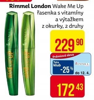Řasenka Wake Me Up Rimmel