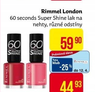 Lak na nehty 60 seconds Super Shine Rimmel