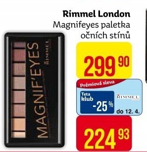 Paleta očních stínůMagnif' Eyes Rimmel