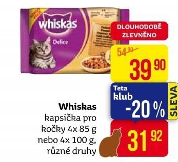 Kapsičky pro kočky Whiskas