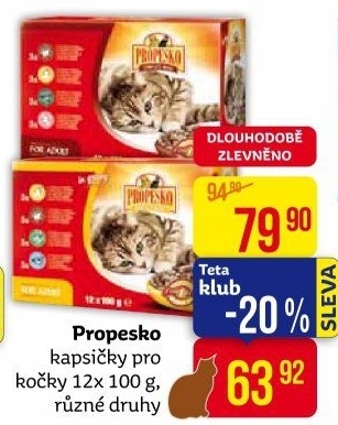 Kapsičky pro kočky Propesko