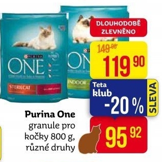 Granule pro kočky One Purina