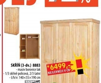 Skříň třídveřová 8883