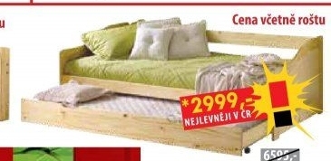 Jednolůžko s přistýlkou LAURA