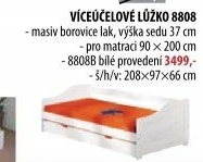 Jednolůžko s přistýlkou LAURA