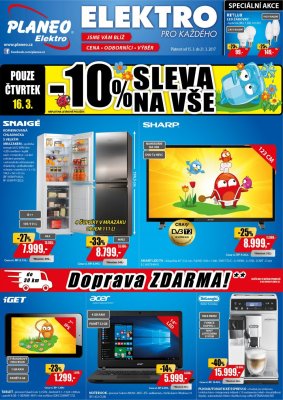 akční leták Planeo Elektro 15.3.2017-21.3.2017