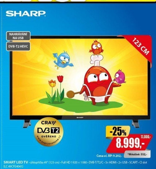 Televize LED LC 49CFE4041 Sharp
