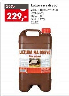 Lazura na dřevo