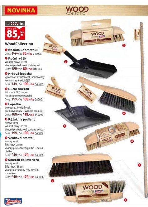 Rýžový kartáč Spontex Wood collection