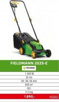 Elektrická sekačka Fieldmann FZR 2025 E