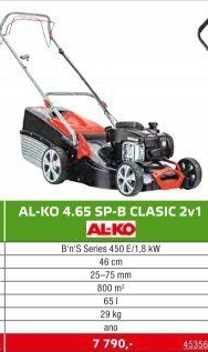 Sekačka rotační benzínová Al-Ko 4.65 SP B Classic