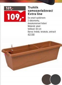 Samozavlažovací plastový truhlík Extra Line