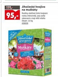 Jihočeské hnojivo na muškáty a balkonové rostliny Forestina