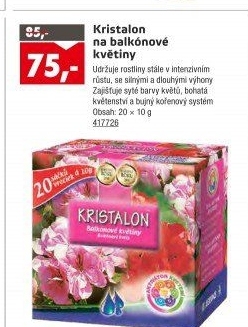 Hnojivona balkónové květiny Kristalon