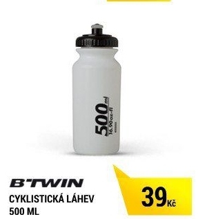 CYKLISTICKÁ LÁHEV 500 ML BÍLÁ