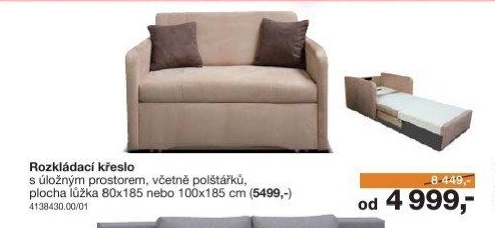 Rozkládací křeslo Goya