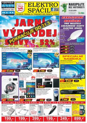 akční leták Elektro Spáčil 22.3.2017-4.4.2017