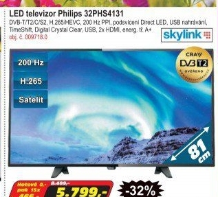LED televizePhilips 32PHS4131