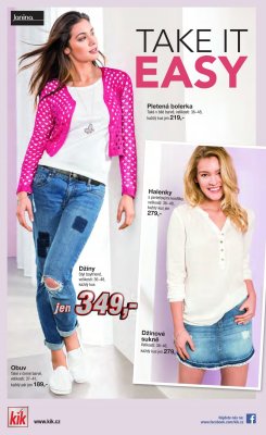 akční leták Kik textil 22.3.2017-11.4.2017