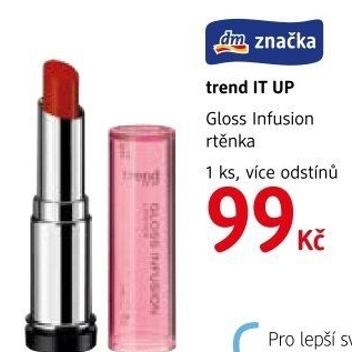 Rtěnka Gloss Infusion Trend IT UP