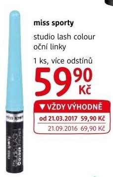 Oční linky Studio Lash Colour Miss Sporty