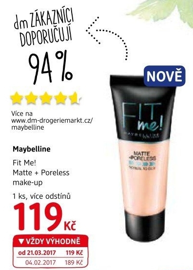 Make up Fit me Matte + Poreless Maybelline