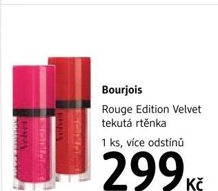 Rtěnka tekutá Rouge Edition Velvet Bourjois