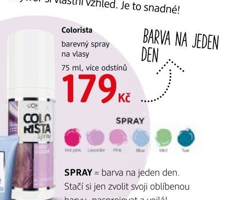 Barevný sprej na vlasy Colorista L'Oréal
