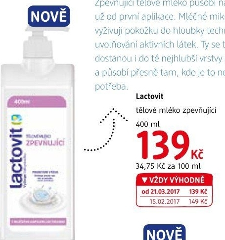 Tělové mléko Lactovit