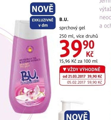 Sprchový gel B.U.