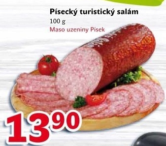 Salám turistický Maso uzeniny Písek