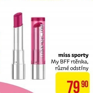 Rtěnka dlouhotrvající zvláčňující My BFF Miss Sporty