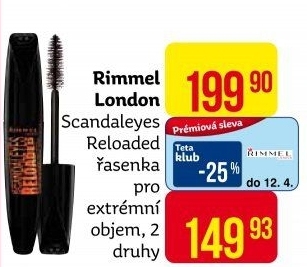 Řasenka Scandals Eyes Reloaded Rimmel