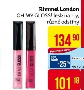 Lesk na rty Oh My Gloss! Rimmel