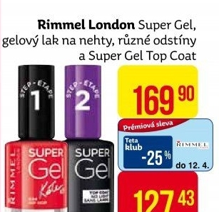Lak na nehty SuperGel Rimmel