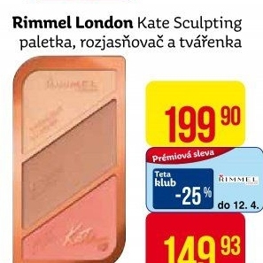 Konturovací paletka Kate Sculpting Rimmel