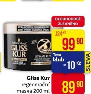 Maska na vlasy regenerační Gliss Kur Schwarzkopf