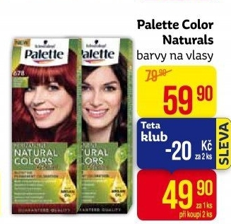 Barva na vlasy Natural Colors Palette Schwarzkopf