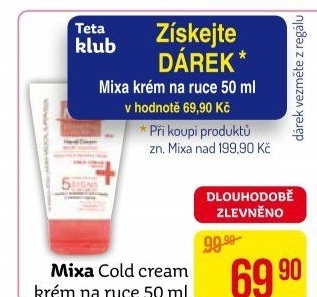 Krém na ruce Cold Cream Mixa