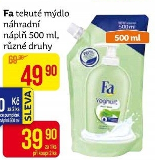 Tekuté mýdlo Fa - náhradní náplň