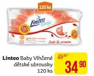 Vlhčené ubrousky dětské Linteo Baby