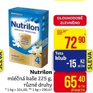 Kaše mléčná Nutrilon