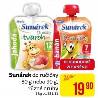 Příkrmy Do ručičky Sunárek