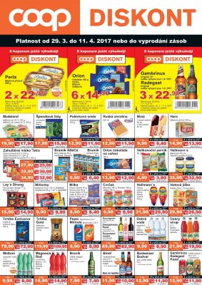 akční leták COOP 29.3.2017-11.4.2017