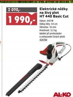 Nůžky na živý plot AL-KO Basic Cut HT 440