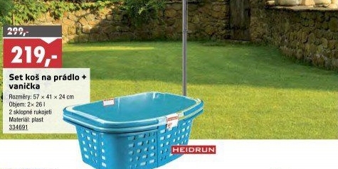 Set koš a vanička na prádlo Heidrun