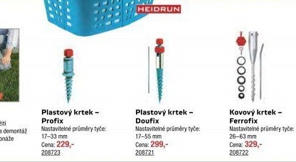 Držák zahradního sušáku Blome