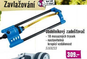 Čtvercový zadešťovač